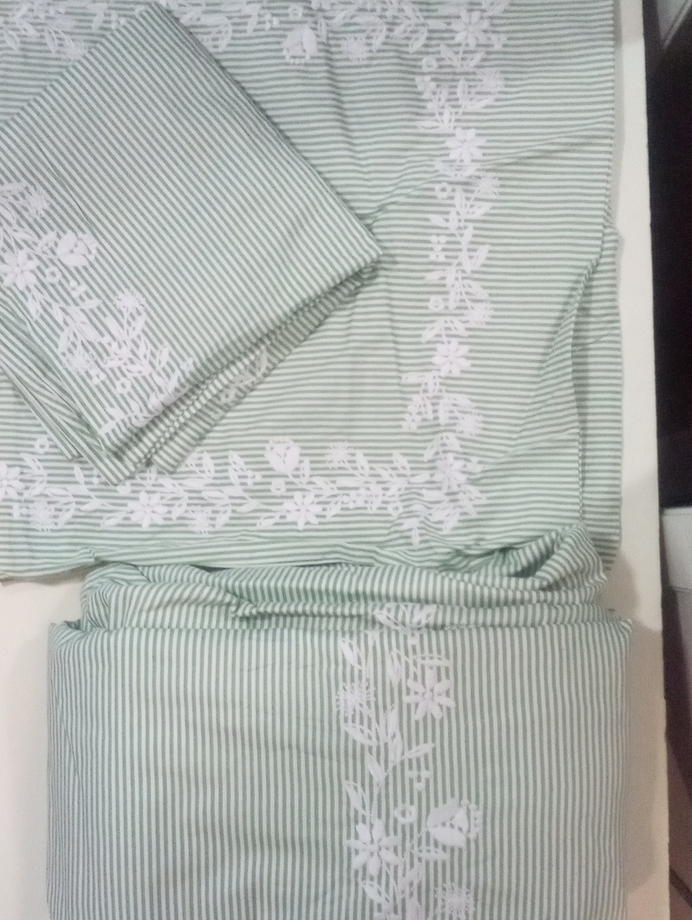 Draper James Full/Queen Duvet Cover & 2 Shams New $199.99 Kohl's Stripe